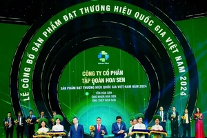 Tập đoàn Hoa Sen 7 lần liên tiếp được vinh danh Thương hiệu Quốc gia Việt Nam