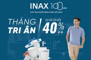 Kỷ niệm 100 năm thành lập, INAX tung chiến dịch khuyến mãi lớn tại hệ thống cửa hàng chính hãng