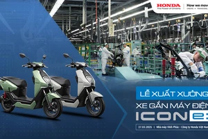 Honda Việt Nam xuất xưởng chiếc xe gắn máy điện ‘ICON e:’ đầu tiên