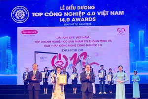 Dai-ichi Life Việt Nam nhận giải thưởng ‘Top DN có sản phẩm số thông minh và giải pháp công nghệ công nghiệp 4.0’