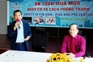 VWS tổ chức tập huấn an toàn mùa mưa cho người lao động
