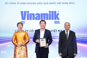 Vinamilk tiếp tục là một trong 50 công ty kinh doanh hiệu quả nhất Việt Nam