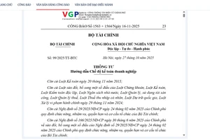 Từ ngày 1-1-2026 Thông tư 99/2025/TT-BTC có hiệu lực: Kế toán doanh nghiệp cần lưu ý gì?