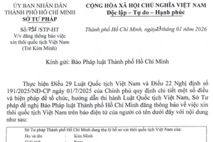 Sở Tư pháp thông báo thôi quốc tịch Việt Nam của Kim Minh