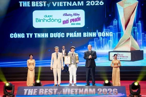 Vượt qua bộ tiêu chí nghiêm ngặt, Dược Bình Đông được công nhận tại The Best of Vietnam 2026