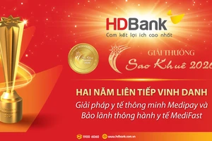HDBank ghi dấu ấn tại Sao Khuê 2026 với bộ đôi giải pháp y tế số MediPay – MediFast