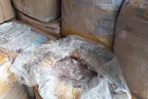 Bắt xe tải chở gần 2,5 tấn nội tạng đã bốc mùi