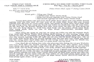 Giả danh cán bộ thuế dọa nạt, ép doanh nghiệp đưa tiền