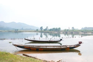 Dân dỡ bỏ 'trận địa' cọc tre chống tàu cát trên sông