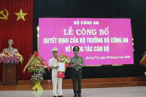 Bộ công an bổ nhiệm Giám đốc Công an tỉnh Quảng Trị