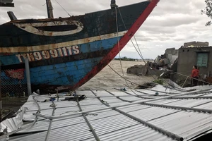 Hình ảnh về thiệt hại do bão số 13 ở Thừa Thiên - Huế