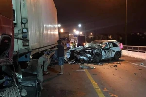 Hiện trường vụ tai nạn. Ảnh: CTV