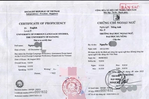 Dùng chứng chỉ ngoại ngữ giả, 1 hướng dẫn viên bị thu hồi thẻ