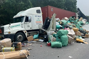 Lại xảy ra tai nạn ở cao tốc Cam Lộ - La Sơn, 1 người bị thương