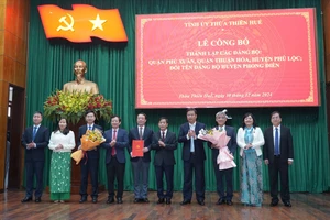 Chỉ định Bí thư quận, huyện mới của TP Huế trực thuộc Trung ương