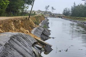Bờ kè tiền tỉ ở Quảng Trị tan hoang sau 1 năm sử dụng