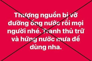 Lãnh đạo Công ty CP Cấp nước Huế lên tiếng về tin đồn vỡ đường ống nước ở thượng nguồn