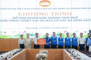 TP.HCM hỗ trợ nhân dân TP Huế 20 tỉ đồng khắc phục hậu quả bão lũ