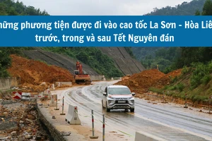 Những phương tiện được đi vào cao tốc La Sơn - Hòa Liên trong dịp Tết Nguyên đán