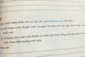 Đại học Huế lên tiếng về đường link trong sách Tin học lớp 3 dẫn tới web đen