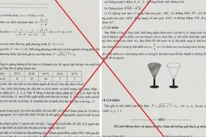 Đề thi Toán tuyển sinh lớp 10 ở Huế có tổng 11 điểm trên mạng xã hội là giả mạo