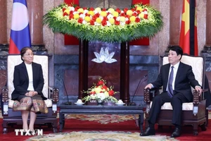 Chủ tịch nước Lương Cường tiếp Phó Chủ tịch nước Lào Pany Yathotou