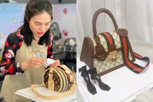 Túi xách hàng hiệu được tạo nên từ bột mì, kem tươi khiến nhiều người trầm trồ