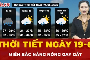 Dự báo thời tiết ngày 19-6: Miền Bắc ngày nắng nóng, chiều tối có mưa rào và giông 