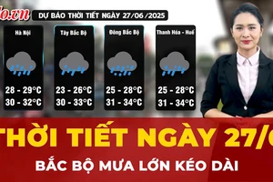 Dự báo thời tiết ngày 27-6: Miền Bắc mưa lớn nhiều ngày, có nơi vượt 500mm