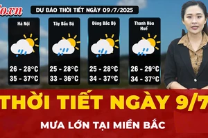 Dự báo thời tiết ngày 9-7: Miền Bắc đón đợt mưa lớn kéo dài
