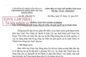Rút kinh nghiệm vụ hai cấp xét xử 'đá' nhau