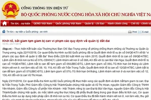 Bắt giam đại tá Trần Trọng Tuấn, PGĐ Công ty Hải Thành
