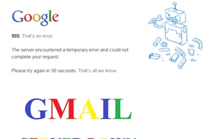 Gmail, YouTube và Google Drive lại tiếp tục bị sập