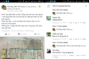 Trò lừa tặng card trên Facebook lại tái diễn