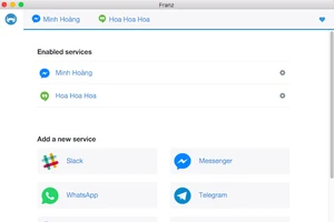 Gom nhiều tài khoản Messenger, WhatsApp về một mối