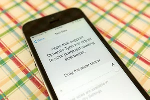 Tăng kích thước văn bản và biểu tượng trên iPhone