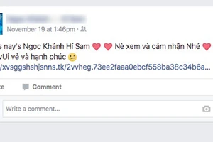 Cẩn trọng trò lừa ăn cắp tài khoản Facebook