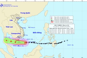 Cách theo dõi đường đi của cơn bão Tembin