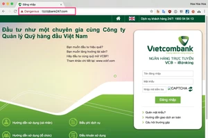 Xuất hiện trang web giả mạo ngân hàng cực kỳ tinh vi