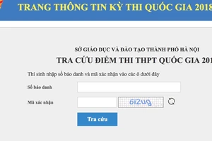 Cách tra cứu điểm thi THPT 2018 tại 63 tỉnh, thành