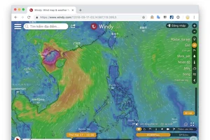 Cách theo dõi đường đi của siêu bão Mangkhut