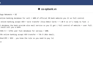 Co-opBank bị tin tặc đòi 2,3 tỉ đồng tiền chuộc?