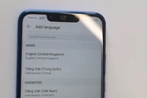 Huawei nói gì về tùy chọn tiếng Việt (Trung Quốc)?