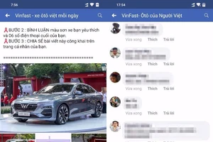 VinFast tặng xe ô tô miễn phí trên Facebook nhân dịp ra mắt?