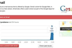 Gmail bất ngờ ngừng hoạt động