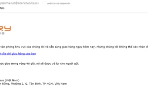 Mạo danh đơn vị giao hàng phát tán mã độc