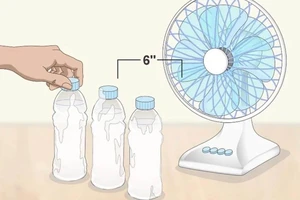 ‘Tự chế’ quạt làm mát tại nhà không tốn tiền trong mùa nóng