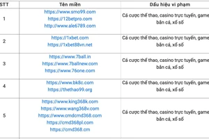 Bộ TT&TT điểm mặt 98 trang web có dấu hiệu vi phạm pháp luật