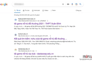 Nhiều website trường học bị chèn link cờ bạc