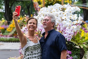 Chùm ảnh: 'Ngẩn ngơ' khi tham quan Festival hoa lan TP.HCM